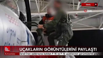 İsrail, İran saldırısına katılan uçakların görüntülerini paylaştı