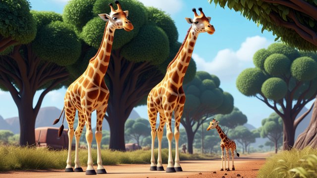 Zürafa'lar Çocuk Şarkısı | çocuk video müzikleri, Sevimli Hayvan Dostlar, çocuk videoları, çocuk video müzikleri, çocuk video şarkıları