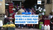 Líderes ocidentais e regionais apelam ao Irão e a Israel para que mostrem 