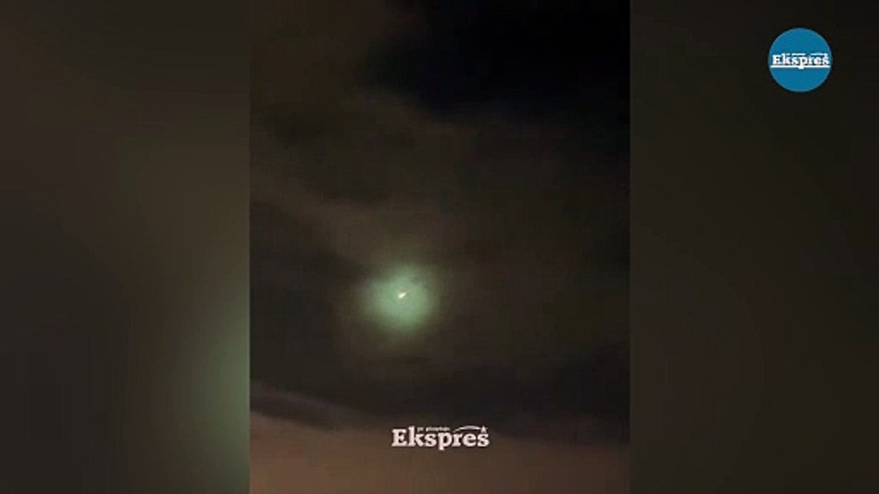 Adana’da dev meteor düşerken görüldü!