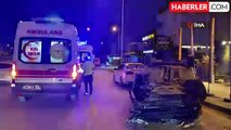 Kocaeli'de Takla Atan Otomobilde 3 Kişi Yaralandı