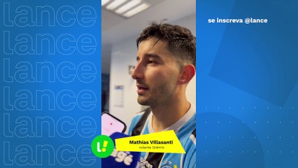 Villasanti celebra a vitória do Grêmio ⚽