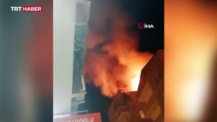 Çatıda mangal keyfi yangınla bitti