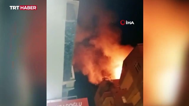 Çatıda mangal keyfi yangınla bitti