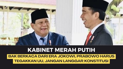 Kabinet Merah Putih yang Dipimpin Prabowo Harus Perhatikan Tahapan UU yang Baik, Sindir Jokowi?