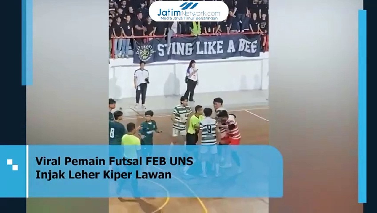 Viral! Pemain Futsal FEB UNS Injak Leher Kiper Lawan