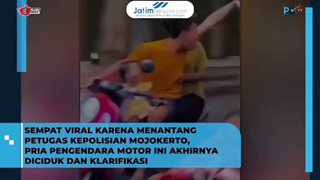 Sempat Viral Karena Menantang Petugas Kepolisian Mojokerto, Pria Ini Klarifikasi
