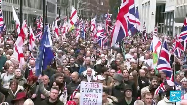 Manifestaciones masivas en Londres a favor y en contra de los derechos de los migrantes