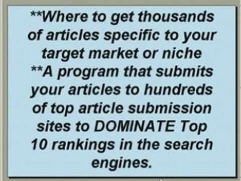 Money Making Opportunities - SEE