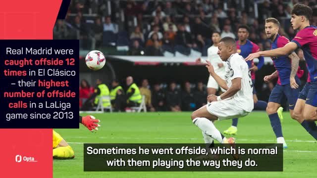 Ancelotti questions Mbappe's efficiency after El Clasico defeat