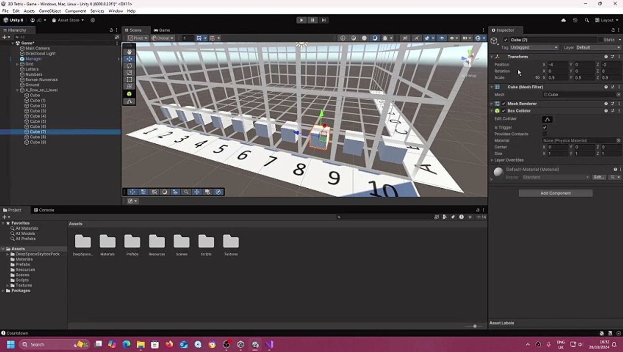 Unity 3D Tetris Clone #31 Scene Setup