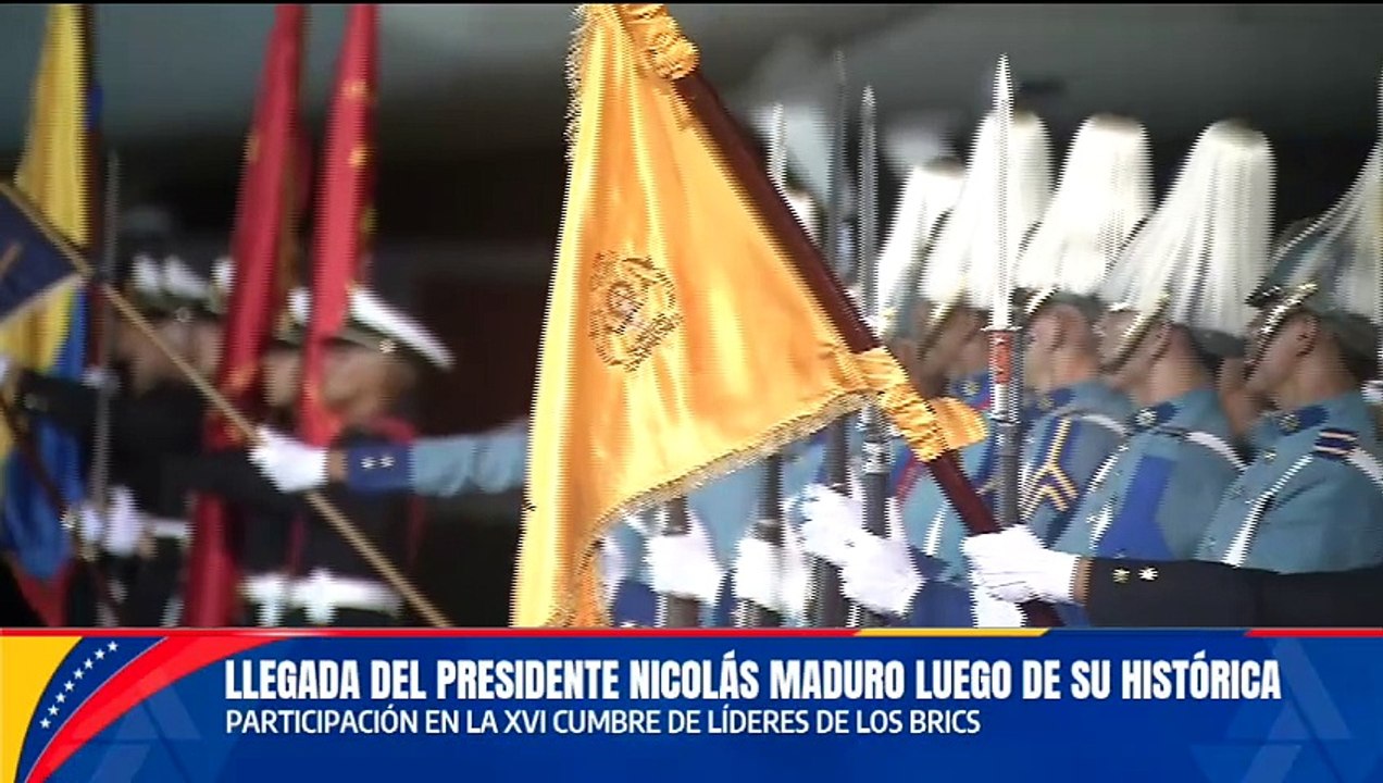 Jefe de Estado, Nicolás Maduro, llega a Venezuela tras su participación en la XVI Cumbre de los BRICS