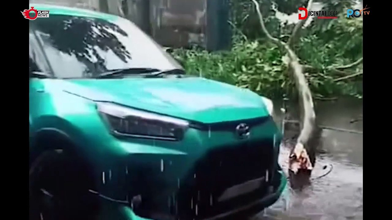 Aksi Heroik Anak Sekolah di Bandung Bantu Pindahkan Pohon Tumbang di Kawaluyaan