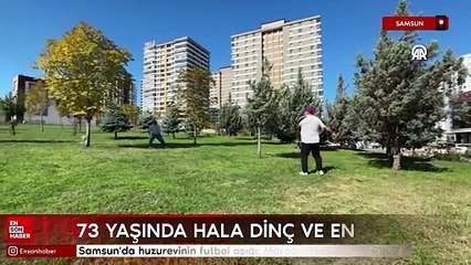 Samsun'da huzurevinin futbol aşığı: Maradona Kamil