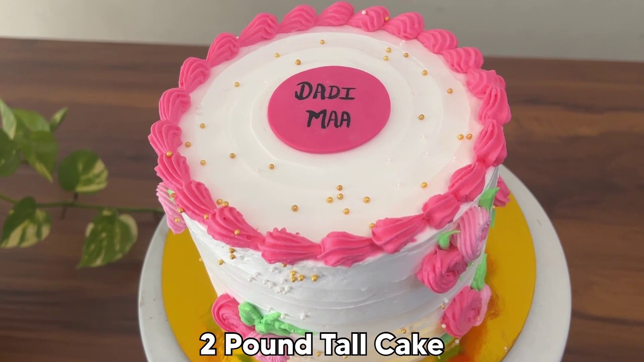 How To Make Tall Cake In 2 Pound | Tall Cake Decorating Ideas | Simple Tall Cake Design |