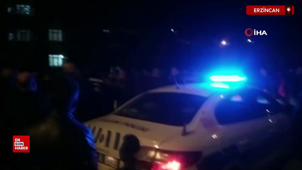 Erzincan'da polisten kaçan otomobilin lastiklerine ateş açıldı
