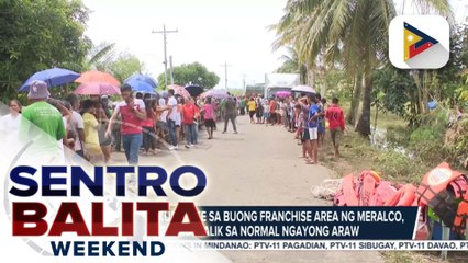 100% restoration ng serbisyo ng kuryente, target ng Meralco ngayong araw
