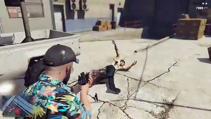 GTA 5 - Fight With Madrazo Cartel   Five Star Escape Vol.1