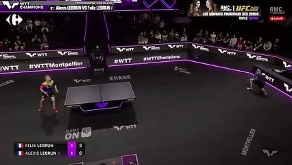 Les frères Lebrun nous sortent le point de l'année lors de leur match au WTT Champions
