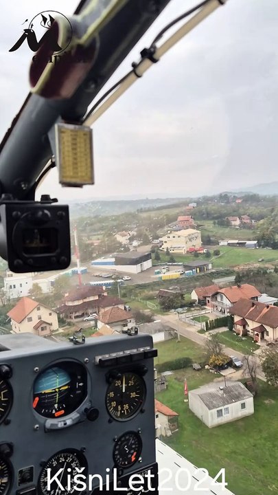 emGAZELA H-45 (SA342) Soko - Kišni let Zalužani Motike Kmećani Kozica Kamičak Vrhpolje S24+ 2024