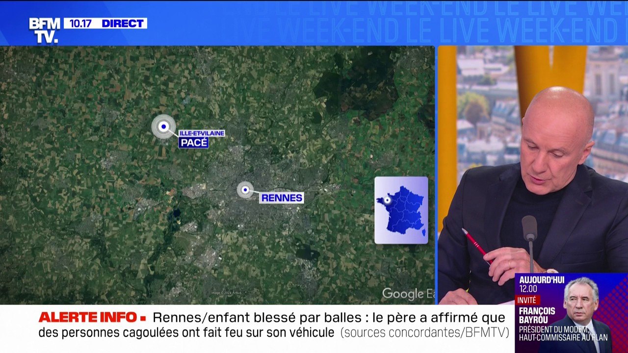 Rennes: un enfant de 5 ans blessé par balles, son pronostic vital engagé