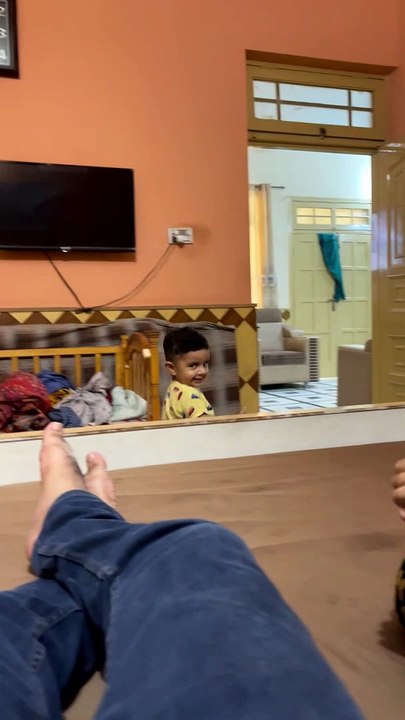 Umar and papa is enjoying | Umar and Papa love | Umar aur papa ki shararten | Son laughing