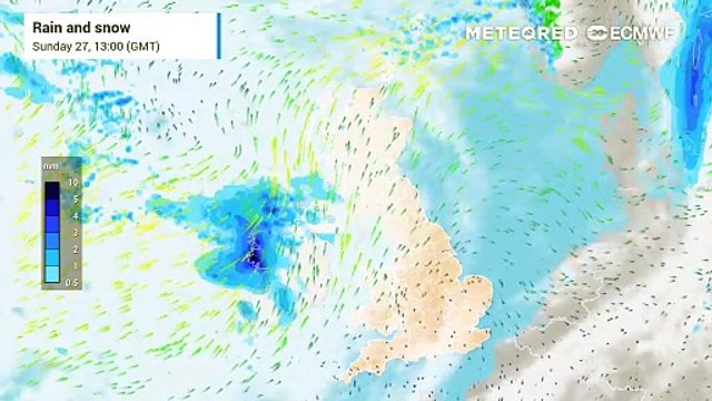 UK weather outlook: Calm but cloudy week ahead. Turning colder with wintry showers possible in Scotland.