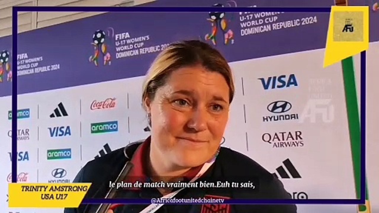 Coupe du Monde Féminine U17 République Dominicaine  : La réaction du coach des #États_Unis  après qualification pour les demi finales ⚽