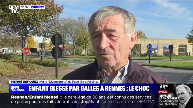 Hervé Depouez (maire de Pacé, en Ille-et-Vilaine), sur l'enfant blessé par balles: Quelle que soit la commune de France, grande ou petite, on est tous concernés par ça