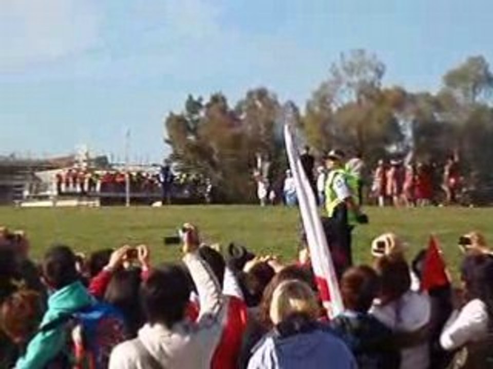La flamme olympique a Canberra