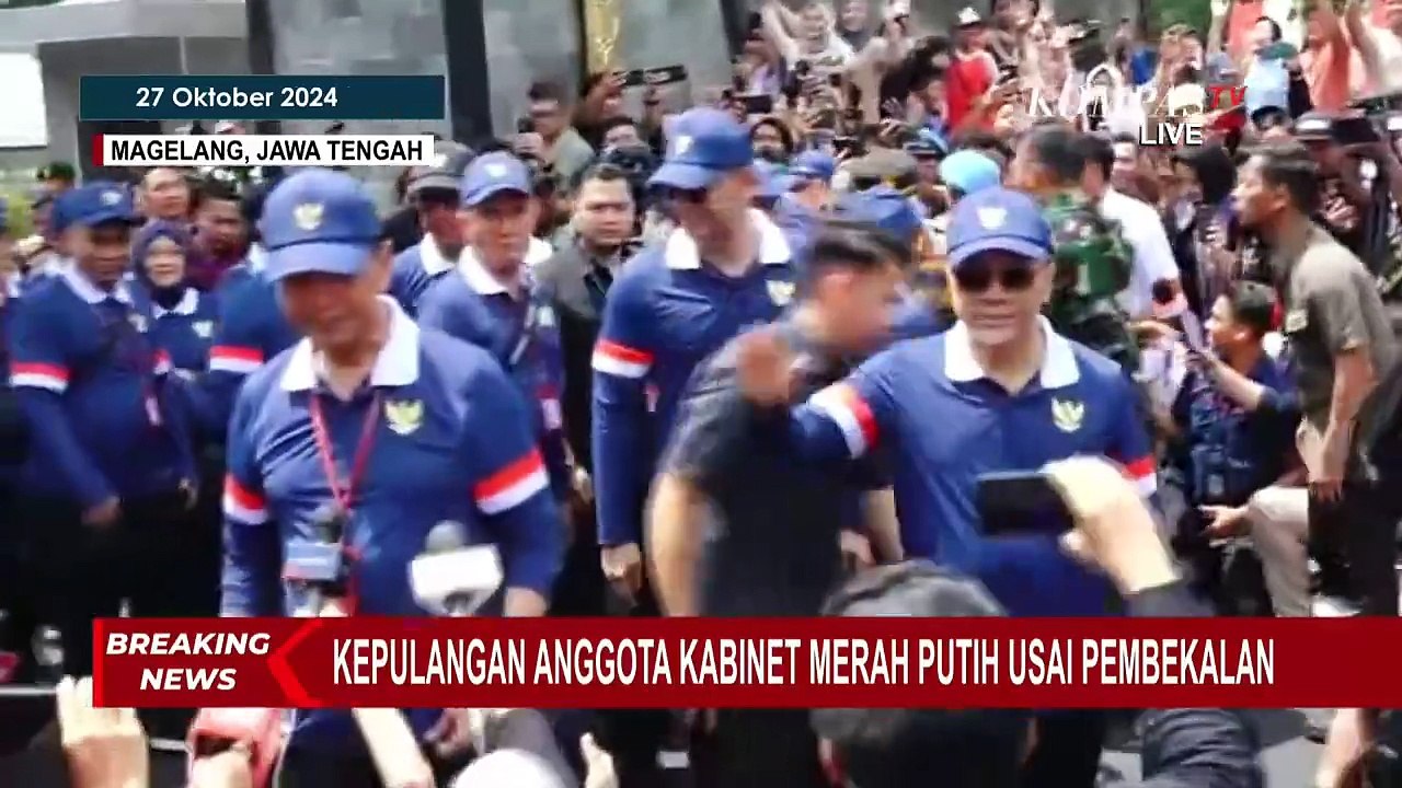 Baris-berbaris! Menko AHY, Zulhas, Airlangga, hingga Kabinet Merah Putih Tinggalkan Akmil Magelang