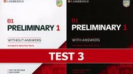 PET Listening - Cambridge B1 Preliminary 1 Authentic Practice Test 3 with ANSWERS
