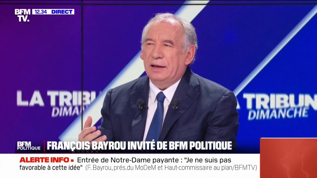 Notre-Dame de Paris payante: François Bayrou ne se dit pas favorable