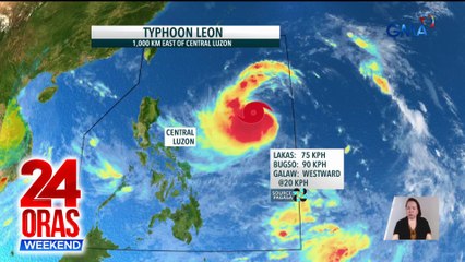 Bagyong Leon, magpapaulan sa ilang bahagi ng bansa bukas; Undas, posibleng ulanin | 24 Oras Weekend