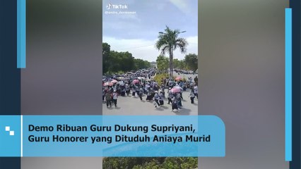Demo Ribuan Guru Dukung Supriyani, Guru Honorer yang Dituduh Aniaya Murid
