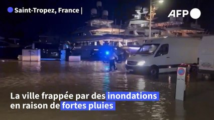 Intempéries: "Saint-Trop'" les pieds dans l'eau