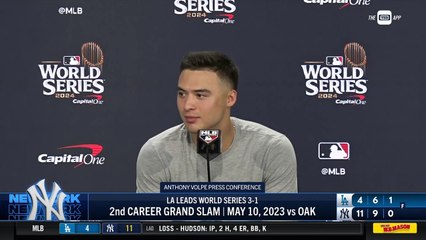 Anthony Volpe on his historic grand slam in Game 4