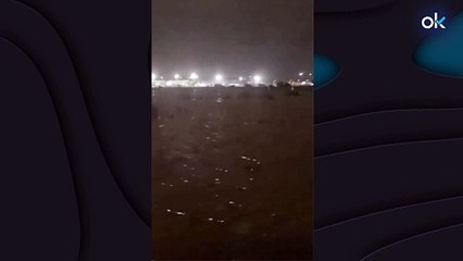 La DANA arrasa el aeropuerto de Manises en Valencia