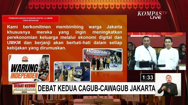 [FULL] Kalimat Penutup RK-Suswono, Dharma-Kun, Pram-Rano, Siapa Kuat di Debat ke-2 Pilkada Jakarta?
