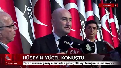 Hüseyin Yücel: Taraftarımızın gücüyle sahadan galibiyetle ayrılacağımıza inanıyoruz