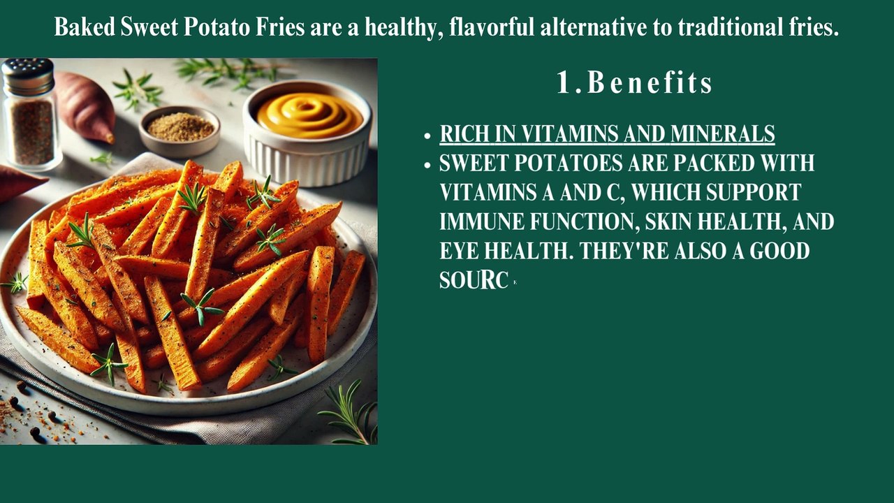 healthy eating for kids Baked Sweet Potato Fries are a healthy, flavorful alternative to traditional fries.