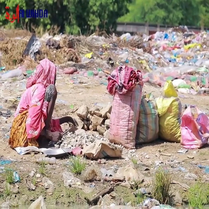 N'Djamena : Mariam Hassan, mère de trois enfants, exerce le métier de concasseuse pour survivre. Alwihda Info lui a tendu le micro pour comprendre sa situation et lance un appel à l'aide pour cette mère en difficulté. #Tchad