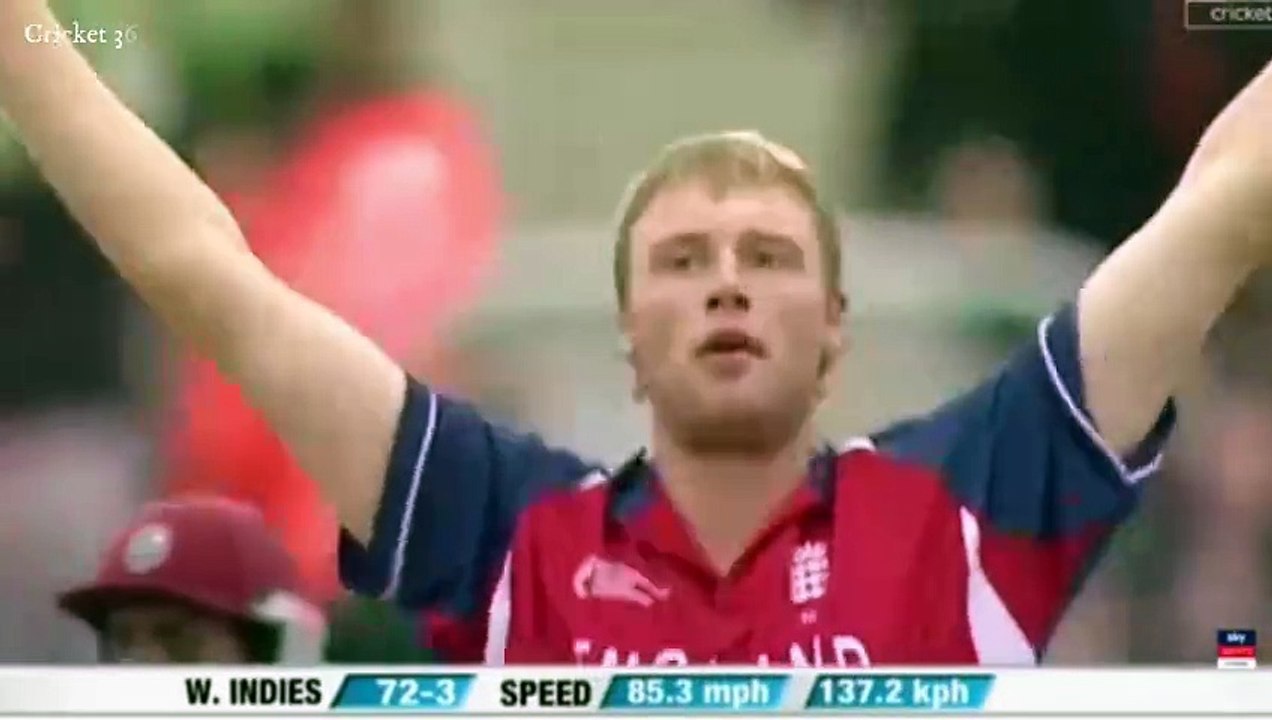 Andrew Flintoff took the Massive Wicket of Brian Lara at Lords in 2004
