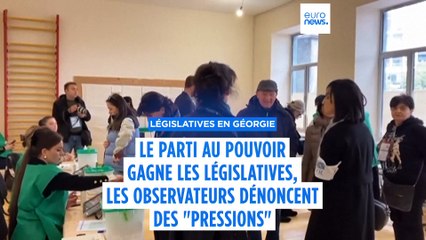 Législatives en Géorgie : les observateurs internationaux évoquent des "pressions"