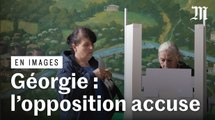 En images : les résultats des élections législatives contestés en Géorgie