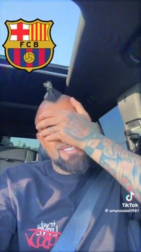 El 'vacile' de Arturo Vidal tras la goleada del Barça al Real Madrid