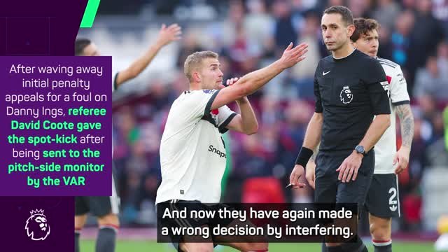 Ten Hag fumes at VAR process in West Ham defeat