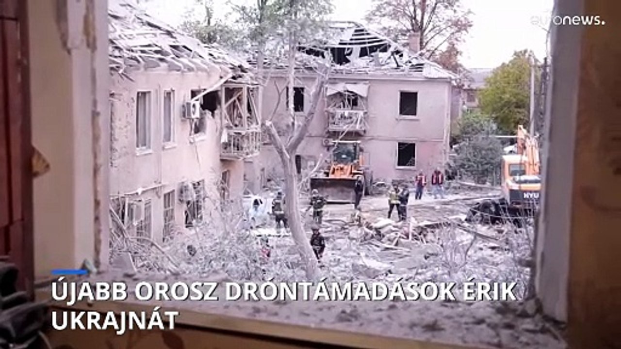 Újabb dróntámadásokat indít Oroszország Ukrajnára