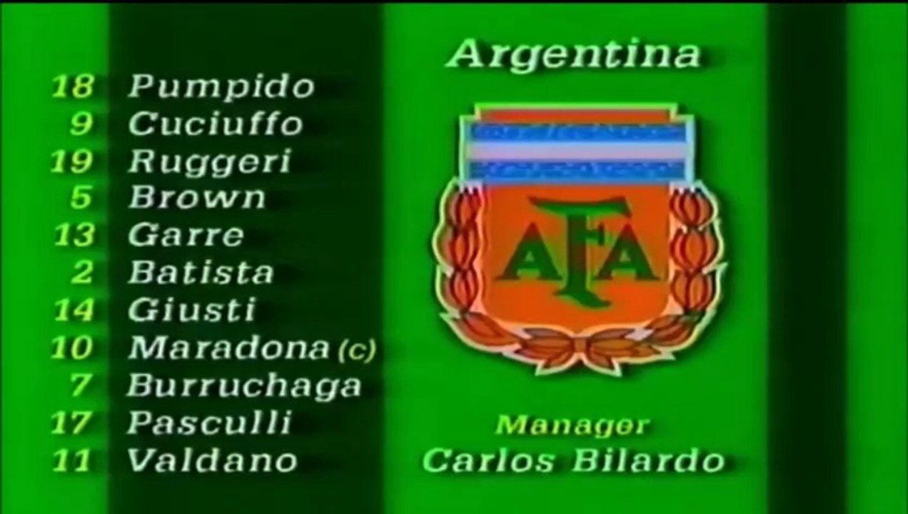 Copa do Mundo 1986 Argentina x Uruguai (1/8 finais) com Galvão Bueno (Globo)