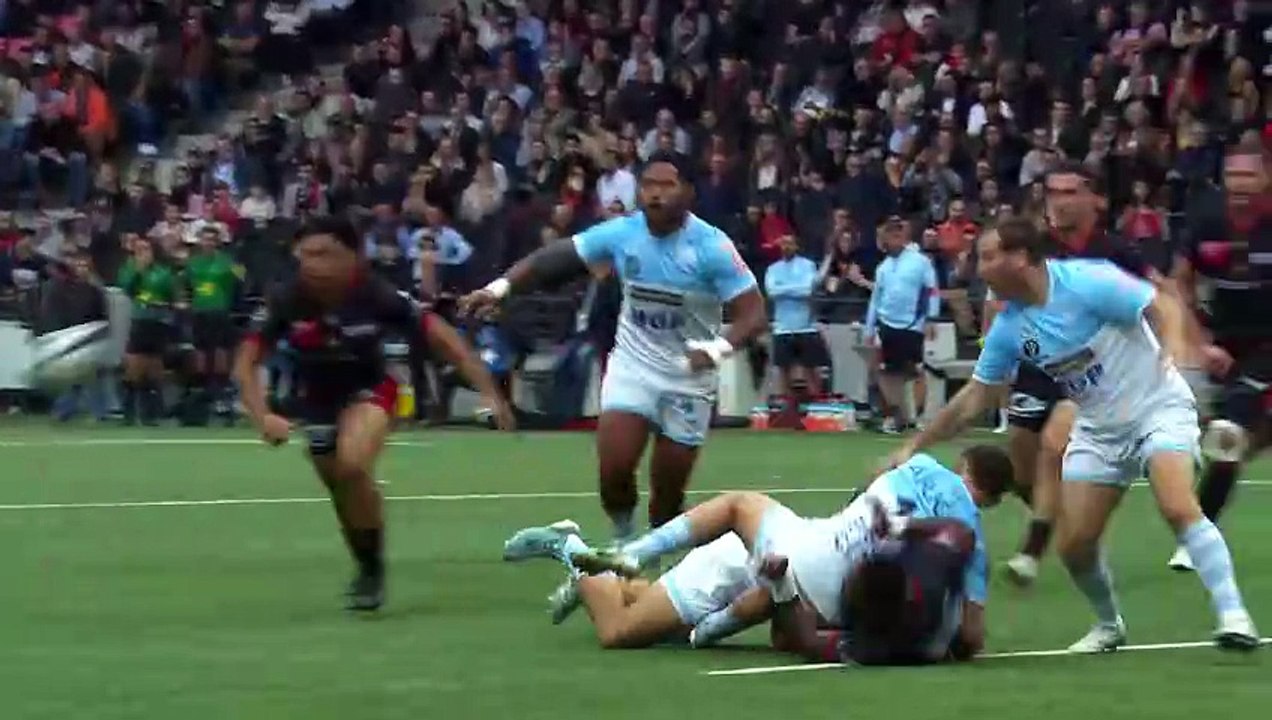 TOP 14 - Essai de Josiah MARAKU (LOU) - LOU Rugby - Aviron Bayonnais